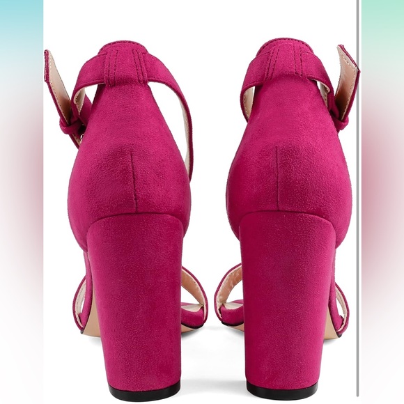 NWT JOY IN LOVE 3.5" Chunky‎ Block Heels,  Ankle Strap - Picture 5 of 7